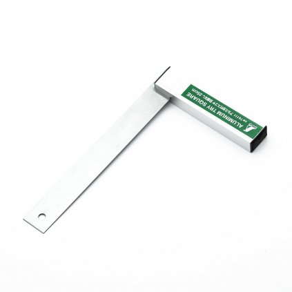 Stainless Steel Square SHINWA with Robust Aluminum Base without Scale - 250 mm
