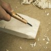 Japanese Carving Mini-Chisel MIKISHO Power Grip with Skew Blade - 4.5 mm