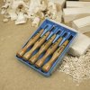 MIKISHO Power Grip Blue Carving Chisel Set - 5 Pieces