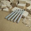 Set of MARUICHI carving mini-chisels with rubber handle - 5 pieces