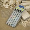 MARUICHI mini-chisel set with rubber handle - 5 pieces