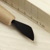 Japanese Carving Chisel SEIGEN Yasuki with Rounded Skew Blade - 12 mm