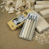 MARUICHI T-4 Set of Mini Carving Chisels with Wooden Handle - 4 Pieces