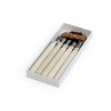 MARUICHI L-5 Mini Carving Chisel Set with Wooden Handle - 5 Pieces