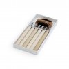 MARUICHI L-6 Mini Carving Chisel Set with Wooden Handle - 6 Pieces