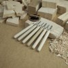 MARUICHI L-6 Mini Carving Chisel Set with Wooden Handle - 6 Pieces