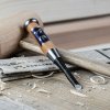 6198 Japanese round carving chisel with groove Yoshihiro forged laminated white paper steel blade white steel Yasuki regals cz www.regals.cz 002