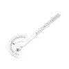 Japanese stainless steel protractor SHINWA with ruler - 150 mm