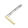 Stainless Steel Square with Robust Brass Base with Scale - 150 mm