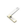 Stainless steel mini square SHINWA with sturdy brass base - 60 mm