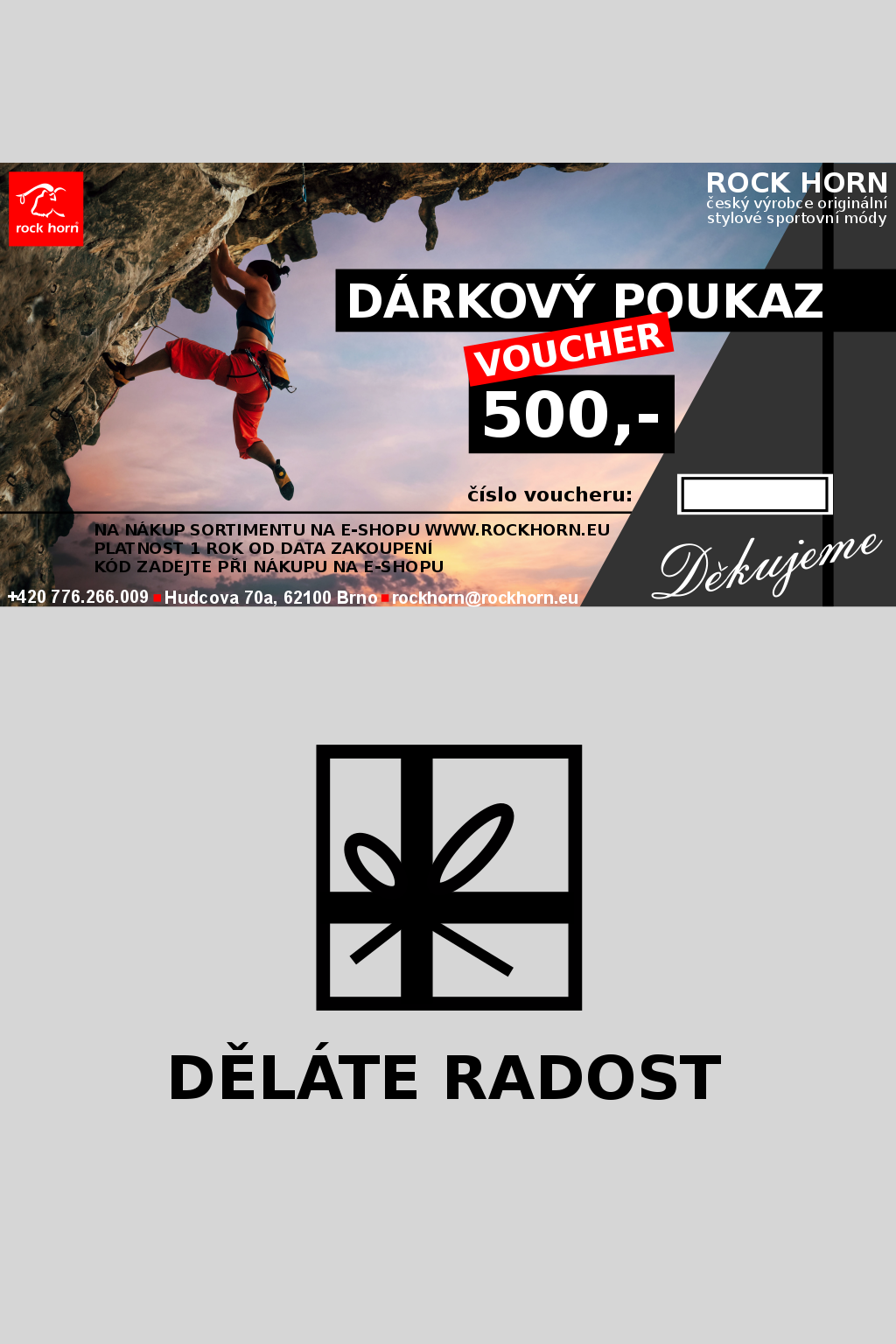 Dárkový poukaz 500,-