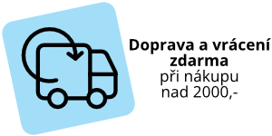 Doprava a vrácení zdarma při nákupu nad 2000,-