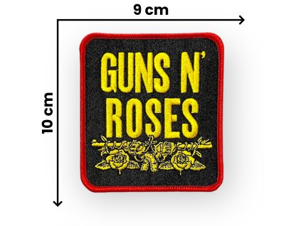 Nášivka Guns N' Roses černá