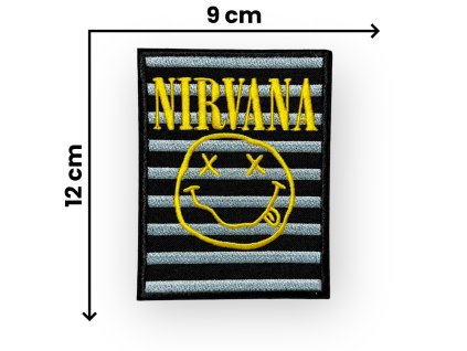 Nášivka Nirvana černobílá