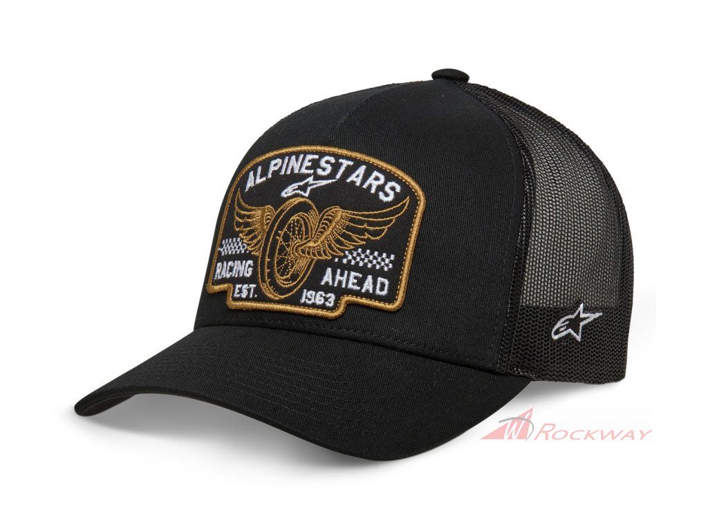 kšiltovka HERITAGE PATCH TRUCKER, ALPINESTARS (černá/černá)