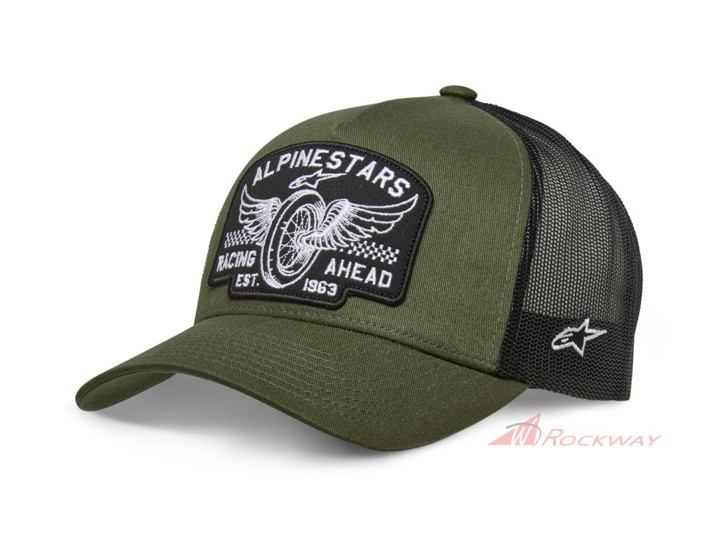 kšiltovka HERITAGE PATCH TRUCKER, ALPINESTARS (zelená/černá)