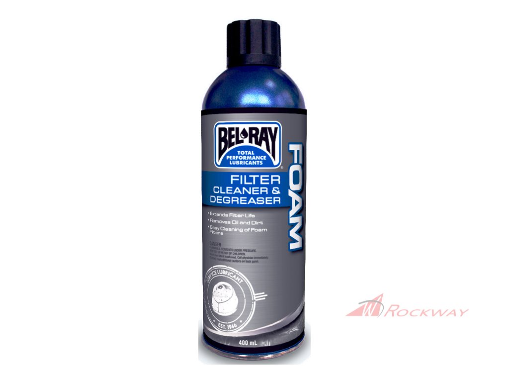 Čistič filtru Bel-Ray FOAM FILTER CLEANER & DEGREASER (400ml sprej)