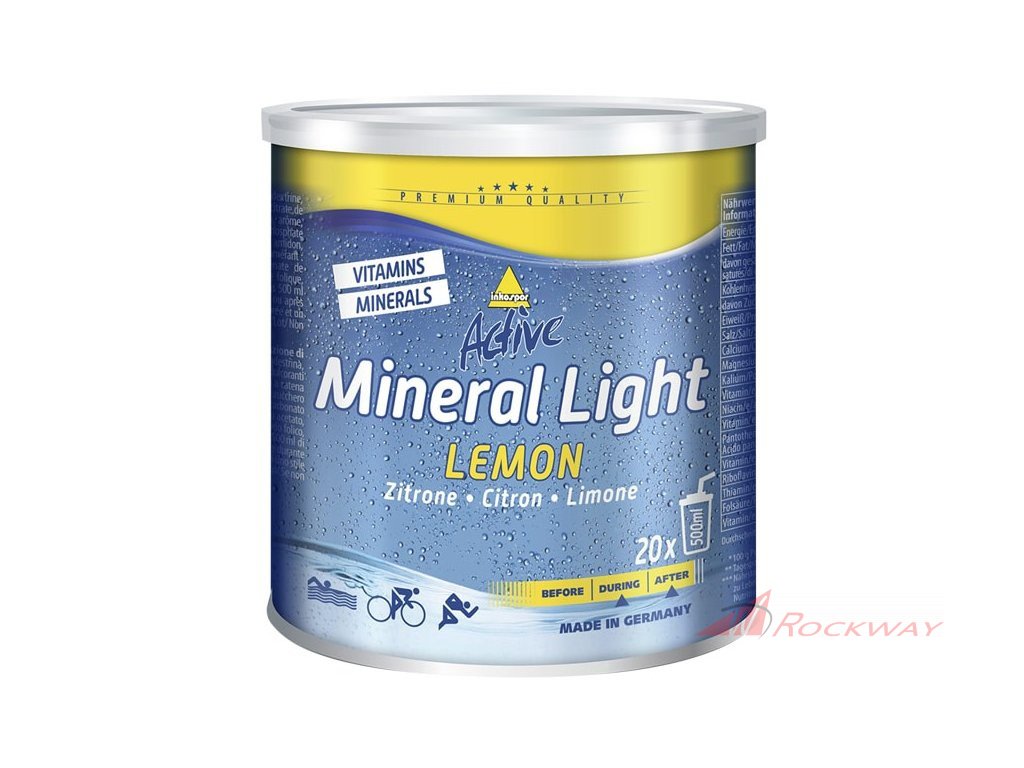 Iontový nápoj Active Mineral Light 330 g citrón INKOSPOR