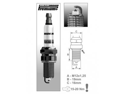 Zapalovací svíčka P10 řada Premium Iridium+, BRISK - Česká Republika