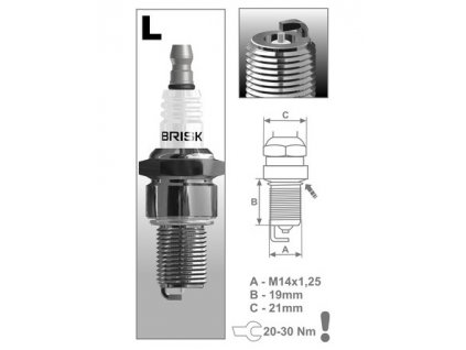 Zapalovací svíčka LR14S řada Silver , BRISK - Česká Republika