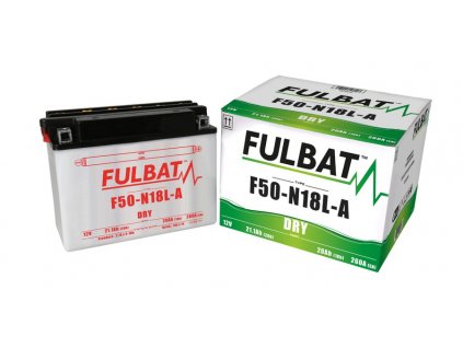 Baterie 12V, F50-N18 l-A, 20Ah, 260A, konvenční 205x90x162, FULBAT (vč. balení elektrolytu)