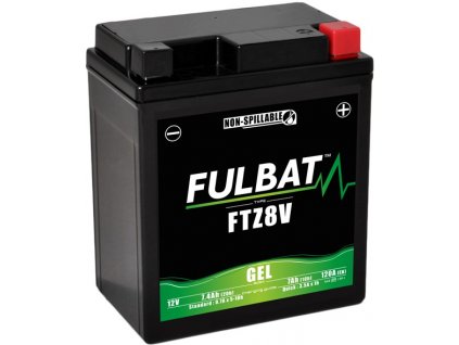 Baterie 12V, FTZ8V SLA, 7,4Ah, 120A, bezúdržbová MF AGM 114x71x131 FULBAT (aktivovaná ve výrobě)