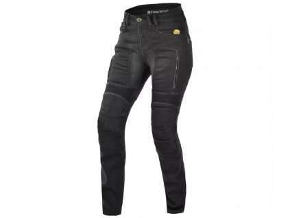 Dámské kevlarové džíny na moto Trilobite 661 Parado slim fit black level 2