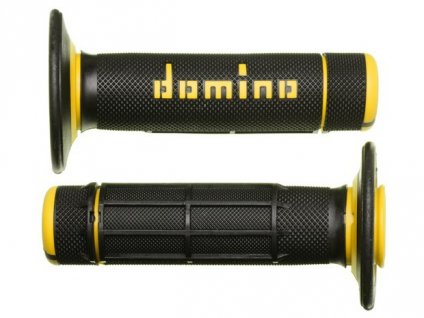Gripy A020 (offroad) délka 118 mm, DOMINO (černo-žluté)
