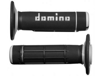 Gripy A020 (offroad) délka 118 mm, DOMINO (černo-šedé)