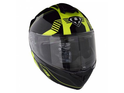 moto helma yohe 938 double visor cerna fluo (2)