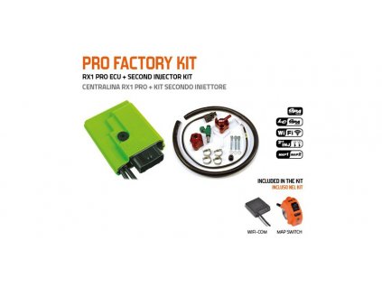 PRO FACTORY KIT řídící jednotky GP1 EVO BASIC s druhým vstřikovačem, GET (kit-ECU+WifiCOM+přepínač GPA+vstřikovač č.2)