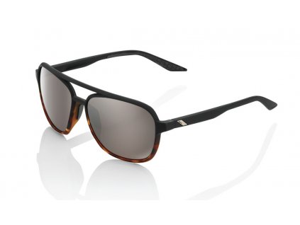 Sluneční brýle KASIA Soft Tact Black/Havana, 100% - USA (HIPER stříbrné sklo)