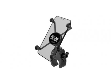 kompletní sestava držáku pro velké mobilní telefony X-Grip se "Snap-Link Tough-Claw" upínaním na řidítka, RAM Mounts
