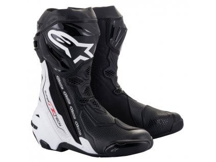 boty SUPERTECH R VENTED, ALPINESTARS (černá/bílá) 2024