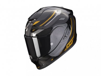 Moto přilba SCORPION EXO-1400 EVO CARBON AIR KYDRA černo/zlatá