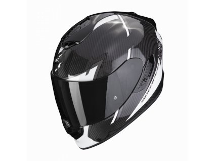 Moto přilba SCORPION EXO-1400 EVO CARBON AIR KENDAL černo/bílá