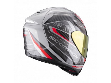 Moto přilba SCORPION EXO-1400 EVO AIR ATTUNE šedo/černo/červená