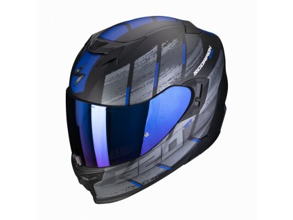 Moto přilba SCORPION EXO-520 EVO AIR MAHA matná černo/modrá