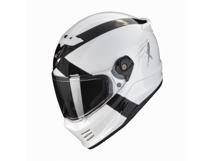 Moto přilba SCORPION COVERT FX GALLUS bílo/černá