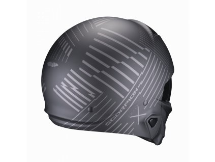 Moto přilba SCORPION EXO-COMBAT II MILES matná černo/stříbrná