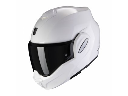 Moto přilba SCORPION EXO-TECH EVO solid bílá