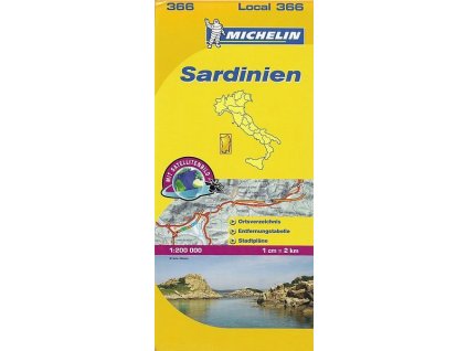 Mapa Sardinie