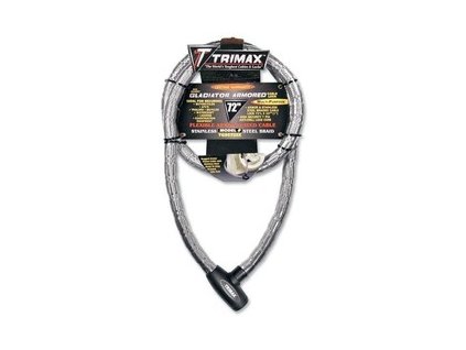 Zámek TRIMAX-gladiator series armore cables/lock-braided cable 72"