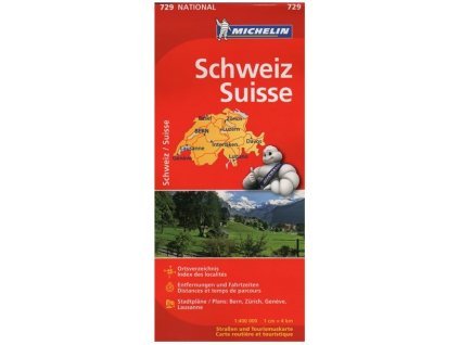Mapa Švýcarsko