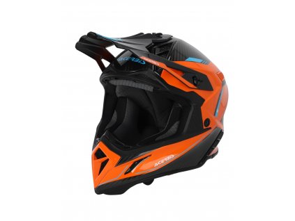helmet acerbis steel carbon 2206 orangeblack