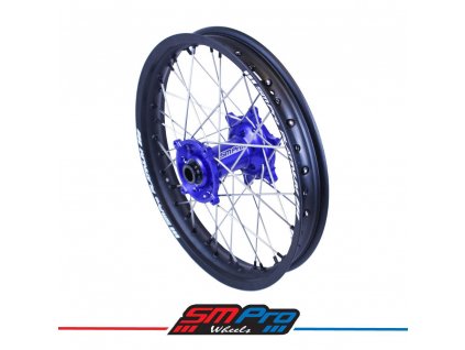 blue hub matte black rim motocross rear 1