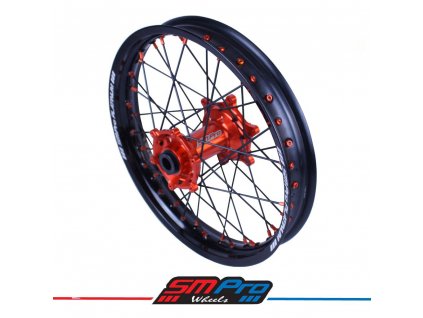 ktm orange hub black rim rear