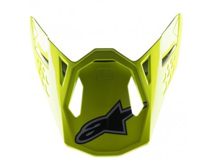 kšilt pro přilby SUPERTECH S-M8 FACTORY, ALPINESTARS (černá/žlutá fluo/modrá lesklá)