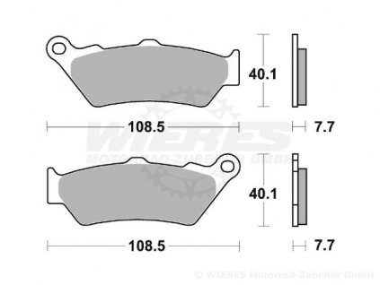 Přední brzdové destičky Moto-Master RACING GP SinderPRO (0931-12) | Husqvarna / KTM / Yamaha