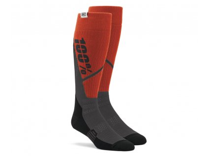 ponožky TORQUE MX, 100% - USA (oranžová/šedá)